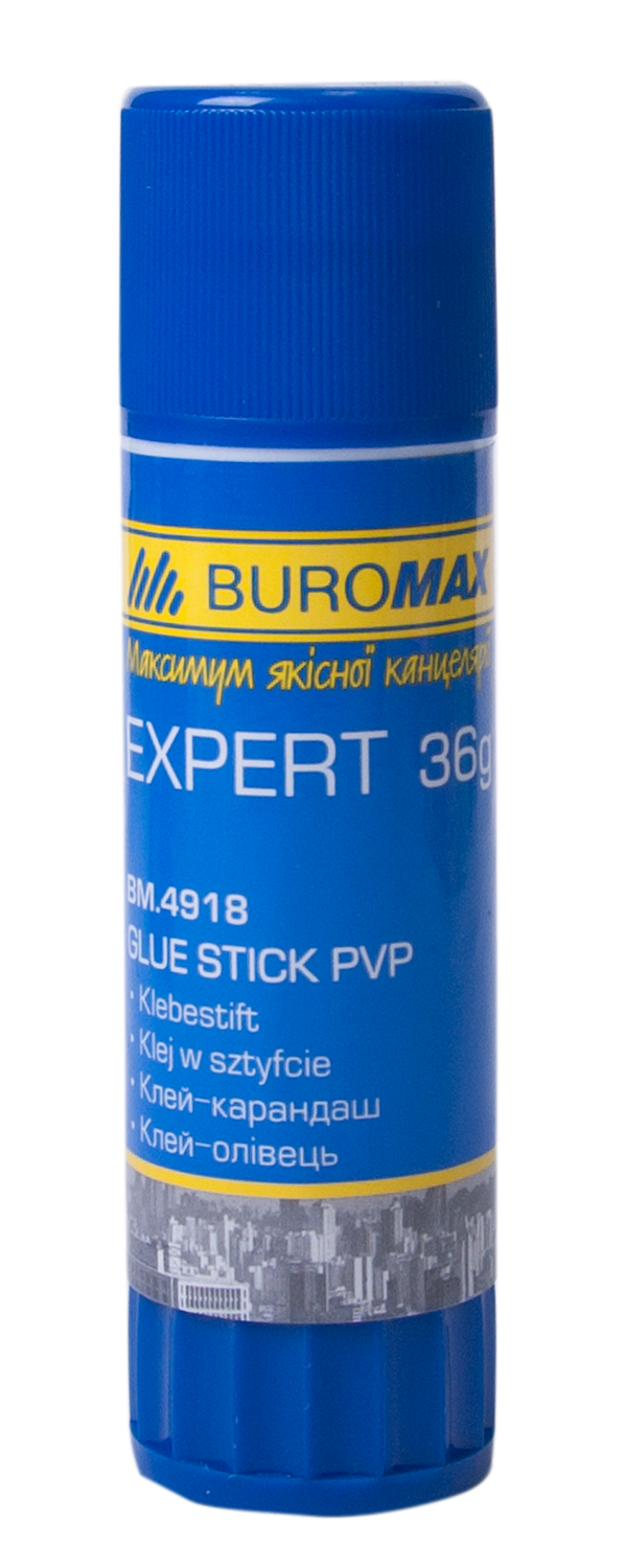 Клей-олівець BUROMAX EXPERT PVP 36 г (BM.4918)